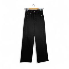 【GRL】 フレアパンツ｜Sサイズ｜レディース｜ブラック｜黒｜ブーツカット｜シンプル｜コットンパンツ