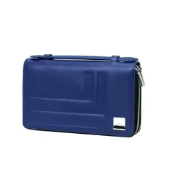 新品 [ランバンオンブルー] フィズ ダブルファスナーメンズポーチ 牛革 No.521221 コン