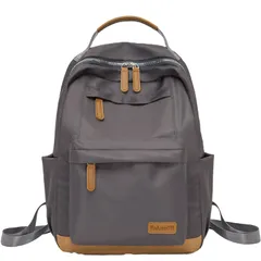 [FairyPomu] リュック カジュアルリュック ビジネスリュック マザーズバッグ 多機能 軽量 帆布 通勤 通学 旅行 撥水 バックパック タウンリュック レディース メンズ (グレー) [グレー]