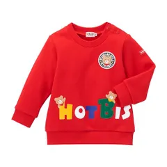 新品 [MIKIHOUSE HOT BISCUITS] [ミキハウス ホットビスケッツ] トレーナー 男の子 女の子 キッズ 子供服 赤 100cm 73-5601-495
