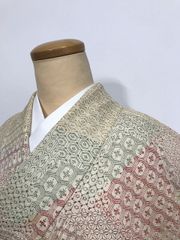 アイスグレー シルバー系 道行コート 跳び絞り 良品 やや長め - メルカリ
