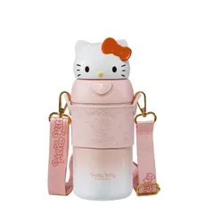 【新品】 ポチャッコ ハローキティ ハンギョドン クロミ シナモロール マイメロディ ロッツォ エイリアン 水筒 水筒カバー 水筒バッグ 子供 ステンレス マグ ボトル 直飲み 保冷 保温 ワンタッチ オープン タイプ 漏れない 軽量 コンパクト 560m 1