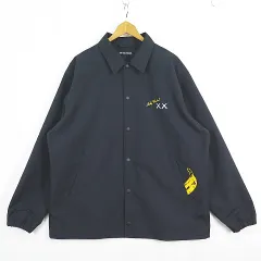 ユニクロ UNIQLO KAWS + WARHOL コーチジャケット XL ブラック 2sa7234