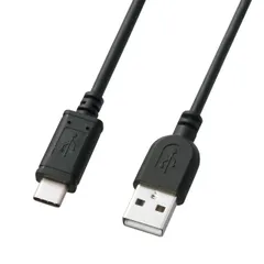 サンワサプライ USB2.0 TypeC - Aケーブル 2m KU-CA20K [2m]