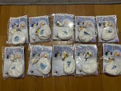 [10점 세트] 나츠메 친구장 냥코 소식 눈의 날 봉제인형 스트랩