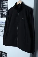 (XL) K2 ケイツー ジップアップ ウィンドブレーカー アウター ジャケット 機能性 ブラック 起毛 -17704