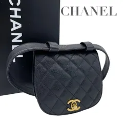 【価格交渉/質問大歓迎♪】【極美品】シャネル マトラッセ ベルトバッグ キャビアスキン ブラック　5529