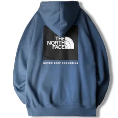 [ザノースフェイス] パーカー メンズ Box NSE Pullover Hoodie ネイビー Shady Blue サイズXXL [並行輸入品] [Shady Blue] [2XL]