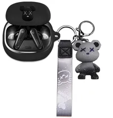 【特価セール】耐衝撃 キズ防止 イヤホンカバー 防水 装着充電可能 防塵 カバー シリコン 用 用 ヘッドホンケース 4 可愛い 4 キーホルダー付き Liberty Liberty Anker Anker Soundcore Soundcore Libert