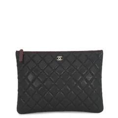 シャネル クラッチバッグ マトラッセ ココマーク キャビアスキン A82545 CHANEL 黒
