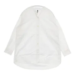 MHL. COMPACT COTTON POPLIN SHIRT 定価22000円 595-1253507 長袖シャツ 21AW ホワイト レディース エムエイチエル【中古】6-0222M♪