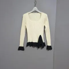 sHaru特価s15 スクエアネック チュニックニット F n1731