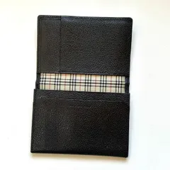 バーバリー　BURBERRY 名刺入れ　カードケース　ノバチェック　ブラック