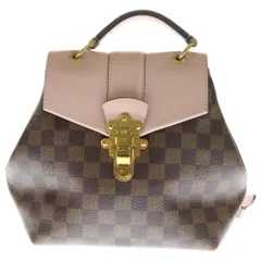 LOUIS VUITTON (ルイヴィトン) ダミエ クラプトン バックパック リュック ブラウン/ピンク N42262のサムネイル