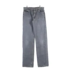 Levi's (リーバイス) 90S VINTAGE 501 先染めブラック スモールe ボタン裏653 USA製 ボタンフライ デニムパンツ ブラック 501 0658