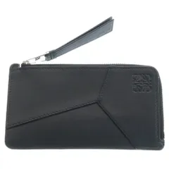 LOEWE (ロエベ) Puzzle Long Coin Card Holderパズル ロング コインカードホルダー ウォレット ブラックのサムネイル