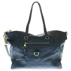 LOUIS VUITTON (ルイヴィトン) モノグラムアンプラント ルミニューズPM ハンドバッグ トートバッグ スモーキーブルー レザー M93412 ゴールド金具
