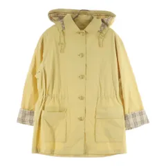 BURBERRYS (バーバリーズ) 金ボタン ノバチェック ステンカラーコート イエロー