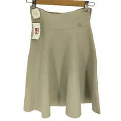 フォクシーニューヨーク FOXEY NEW YORK ロゴプレート ナイロン コットン アクリル フレアミニスカート レディース JPN：38 