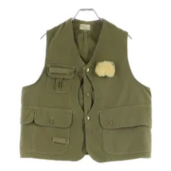 L.L.Bean (エルエルビーン) 60S VINTAGE ハーフムーン ポケット コットン キャンバス フィッシング ベスト カーキ