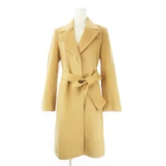 ピンキー&ダイアン ピンダイ PINKY&DIANNE チェスターコート ロング丈 ウエストマーク 38 アンゴラ 茶 キャメル /CK6 ■GY58