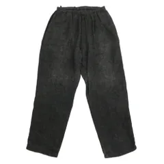 COMOLI コモリ 22SS V01-03010 リネン ドロー ストリング イージー パンツ ブラック系 2【中古】