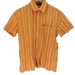 ピーエスポールスミス PS Paul Smith ポルトガル製 ランダムドット総柄 ショートスリーブシャツ メンズ import：S 