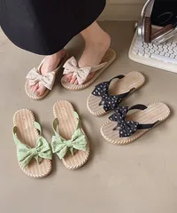 ビーチサンダル レディース 夏 リボン