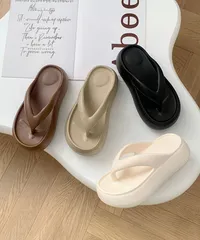 厚底サンダル ビーチサンダル レディース