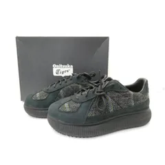 オニツカタイガー Onitsuka Tiger DELECITY BLACK / VERDIGRIS GREEN 1183C313-001 size:27.5cm スニーカー 靴 △WT5045