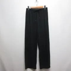 ジーユー GU 美品 リブ プルオン パンツ M 黒 ブラック