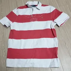 ポロ ラルフローレン ストライプ 半袖 ラグビー カラーTシャツ (100)