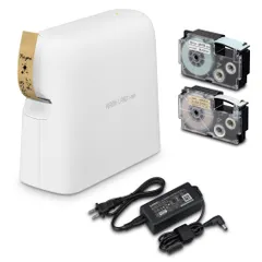 特価　スマホ・PC対応 KL-SP100 ネームランドi-ma テープ付きセット ラベルライター KL-SK-SET(3.5mm-24mm幅) カシオ