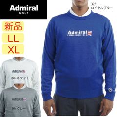 極美品】アドミラルゴルフ 2段ロゴ タートルセーター ネイビー 3L