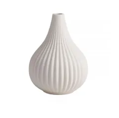 花瓶おしゃれ白花瓶小さい一輪挿し陶器花器ミニ花器かびんボール花ビンFukuka かビンフラワーベース 1個入り (ホワイトA)