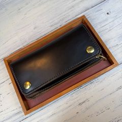 トラッカーウォレット ロング 3層】クロムエクセル 茶芯 TALON