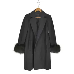 ザラ ZARA 袖ファー ウールナイロンコート  レディース import：M 