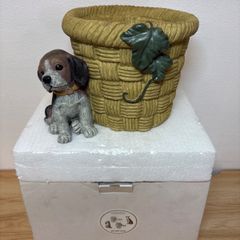 KATO KOGEI 加藤工芸 シーズー 陶器製 靴ベラ入れ 置物 小物入れ