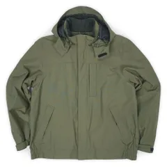 エディーバウアー Eddie Bauer 00s 2000年代 Y2K ナイロンフーディージャケット マウンテンパーカー WEATHER EDGE USA ヴィンテージ アメリカ 古着 メンズ コート ジャケット オリーブ L【中古】