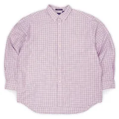 オールドギャップ OLD GAP 90s 00s 90-2000年代 The BIG Oxford ボタンダウンシャツ BD ビッグオックスフォード USA ヴィンテージ 古着 メンズ シャツ ピンク系 チェック柄 XL【中古】