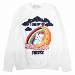 未使用 ジェイダブリューアンダーソン JWアンダーソン J.W.ANDERSON DREAM OF CHEESE スウェット シャツ トレーナー カットソー 長袖 596-10039006 サイズL 白 ホワイト メンズのサムネイル