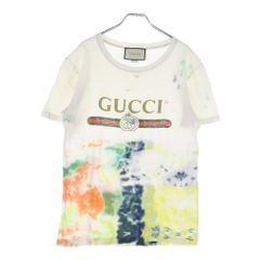 美品 GUCCI Tシャツ フローラ 花柄 ラケット ロゴ Lサイズ - メルカリ