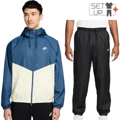 ナイキ ウィンドブレーカー 上下 メンズ NIKE ウィンドランナー フード付きジャケット ロングパンツ セットアップ 男性 大きいサイズ トレーニング ランニング 運動 スポーツウェア ウインドブレーカー  服  メンズウエア/HV8370-476-SET