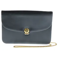 Christian Dior (クリスチャンディオール) チェーン ショルダー バッグ ブラック レザー ヴィンテージ