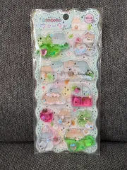 正規品 クーリア キラリンウォーターシール はむはむハムちゃん ぷっくりシール デコシール　ウォーターシール　ハムスター