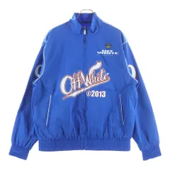 OFF-WHITE (オフホワイト) TYPE LOGO NYL TRACKTOP JACKETS OMBD05EF25FAB002 ロゴジップジャケット ブルーのサムネイル