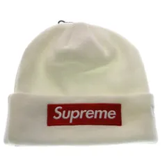 SUPREME (シュプリーム) 25AW New Era Box Logo Beanie ニューエラ ボックスロゴ ビーニー ニット帽 帽子 ホワイト