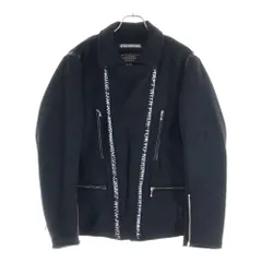 NEIGHBORHOOD (ネイバーフッド) 19AW RIDERS FM E-JKT マルチポケット ベルト付き ロゴデザインジップアップ ムートンライダースジャケット ブラック 192PPNH-JKM06のサムネイル