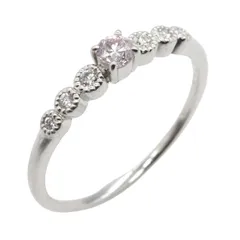 ジュエリー JEWELRY リング・指輪 ピンクダイヤモンド リング ﾋﾟﾝｸﾀﾞｲﾔ 2.0g #10 Pt950プラチナ ピンクダイヤ リング レディース Used Aのサムネイル