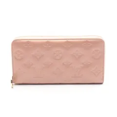 ルイ・ヴィトン LOUIS VUITTON ラウンド長財布 ジッピーウォレット クッサン M81708 ローズゴールド レザー ジッピー・ウォレット レディース Used A